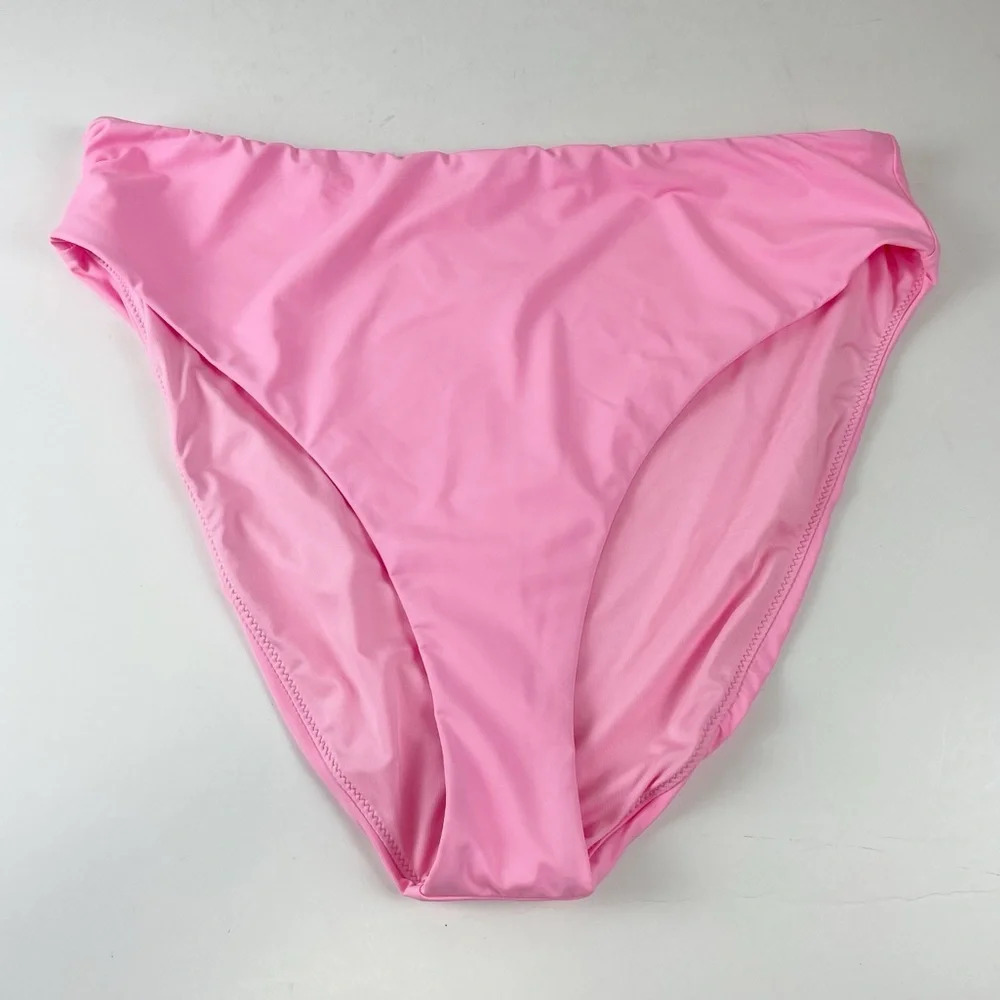 NEW Good American Better Bikini Bottom Womens Size 6 3XL Pink NWOT